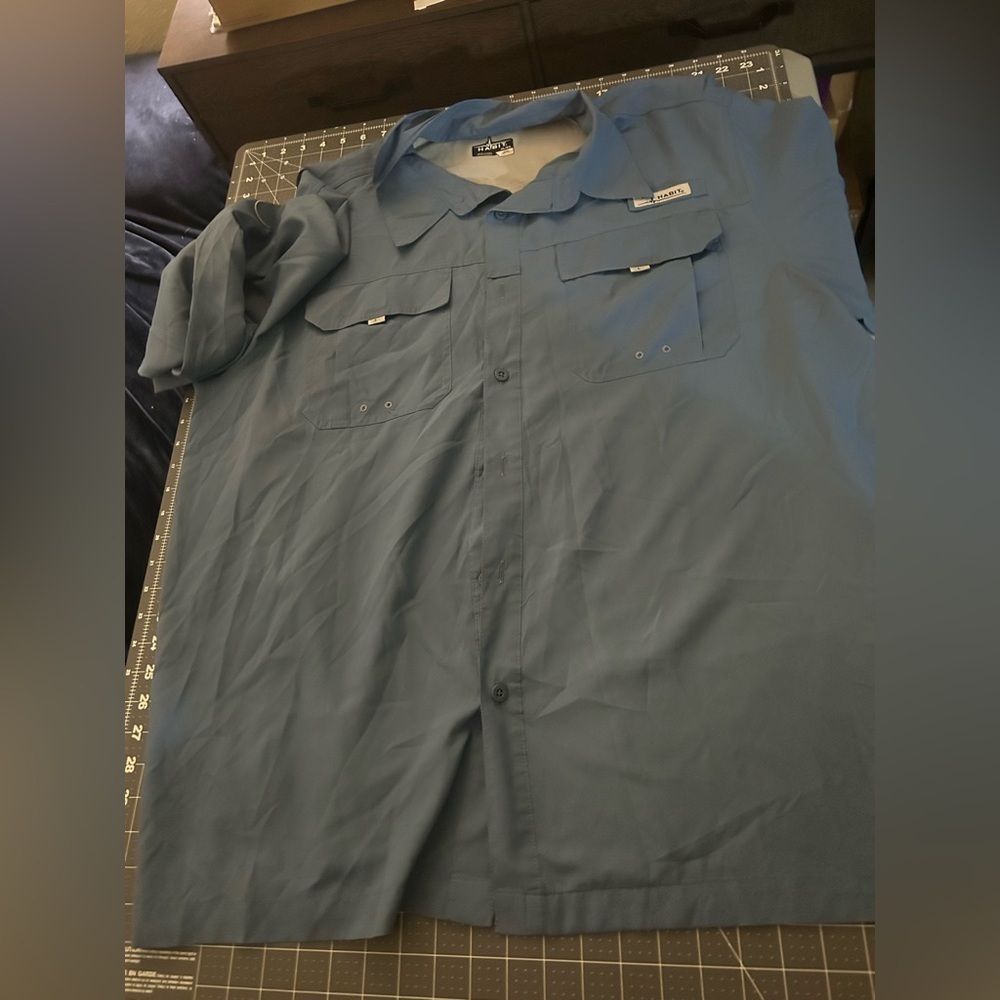 Habit  Men's Casual Blue Shirt